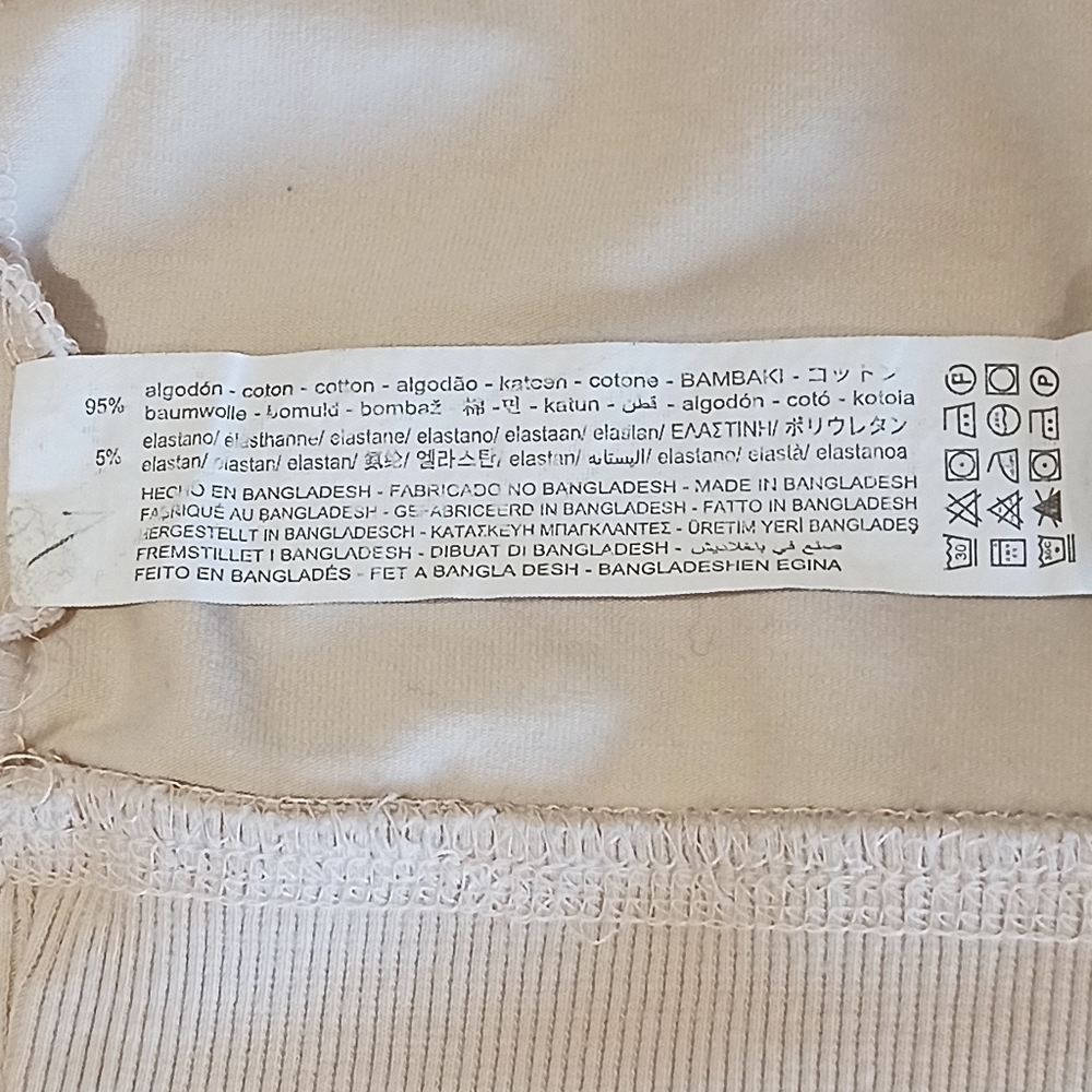 Zara Women's Beige Cropped Tank Top - Picture 15 of 16